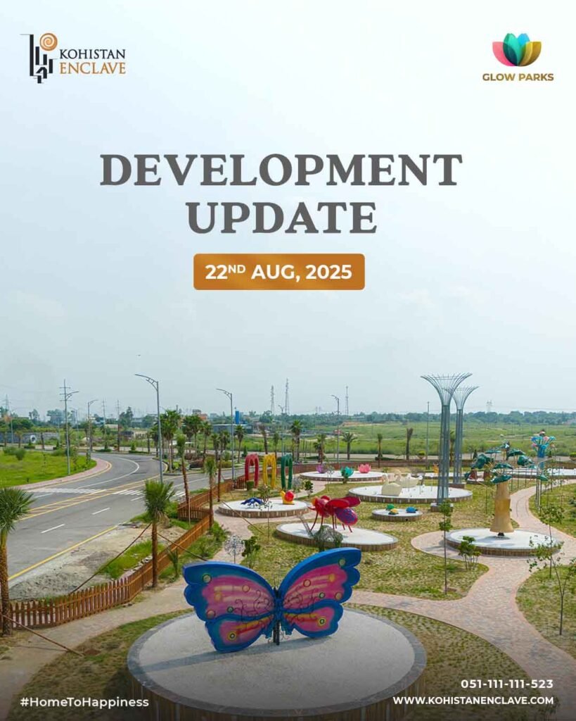 kohistan enclave park with butterfly sign